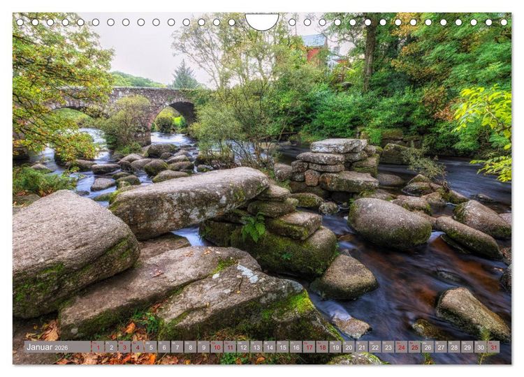 Produktbild: Dartmoor, herbe Sch&ouml;nheit im S&uuml;den Englands (Wandkalender 2026 DIN A4 quer), CALVENDO Monatskalender