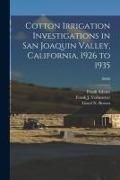 Produktbild: Cotton Irrigation Investigations in San Joaquin Valley, California, 1926 to 1935; B668
