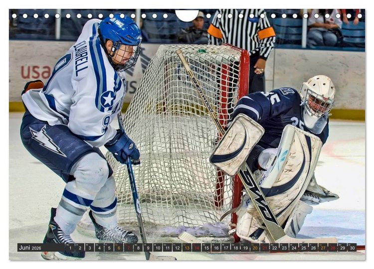 Produktbild: Eishockey - Fairplay und Schl&auml;gerei (Wandkalender 2026 DIN A4 quer), CALVENDO Monatskalender