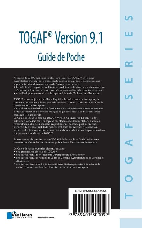 Produktbild: TOGAF&reg; Version 9.1 - Guide de Poche