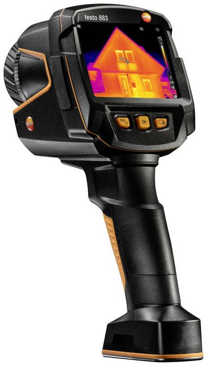 Produktbild: Testo 883-2 Set W&auml;rmebildkamera -30 bis 650&deg;C 27Hz WiFi, Touchscreen