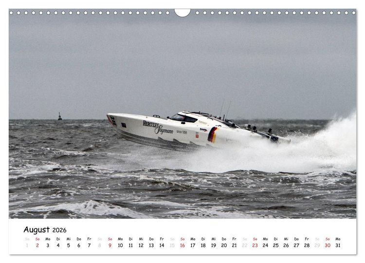Produktbild: Offshore Powerboats (Wandkalender 2026 DIN A3 quer), CALVENDO Monatskalender