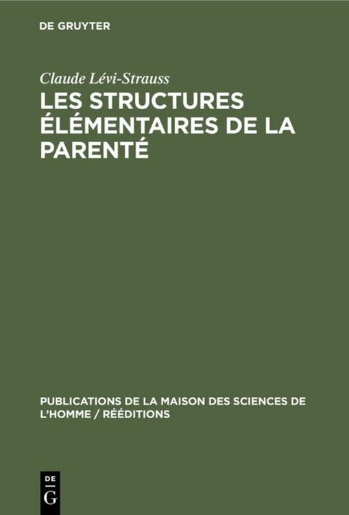 Produktbild: Les structures &eacute;l&eacute;mentaires de la parent&eacute;