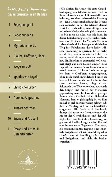 Der gute Mensch und sein Gott | Gedanken über das Christliche | Geborgene Existenz