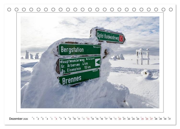Produktbild: Rund um den Gro&szlig;en Arber (Tischkalender 2026 DIN A5 quer), CALVENDO Monatskalender