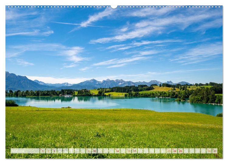 Produktbild: F&uuml;ssen Impressionen (Wandkalender 2026 DIN A2 quer), CALVENDO Monatskalender