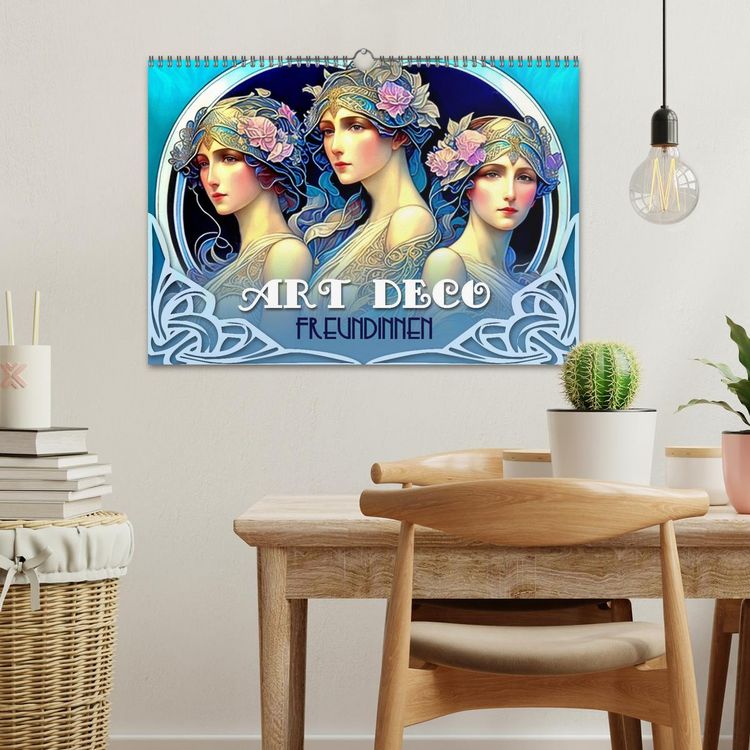 Produktbild: Art Deco Freundinnen (Wandkalender 2026 DIN A3 quer), CALVENDO Monatskalender