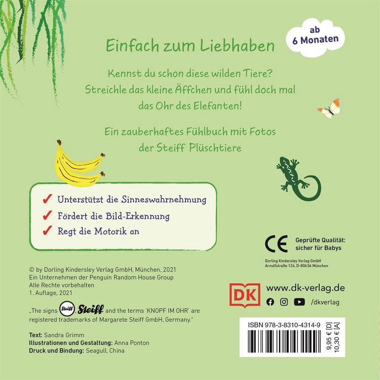 Produktbild: Mein liebstes Kuscheltierbuch. Wilde Tiere