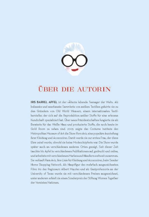 Produktbild: Iris Apfel: Stil ist keine Frage des Alters