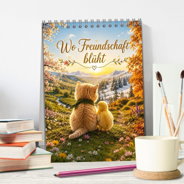 Produktbild: Wo Freundschaft bl&uuml;ht (Tischkalender 2027 DIN A5 hoch), CALVENDO Monatskalender