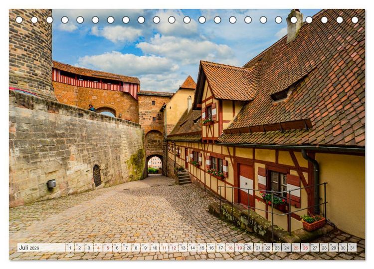 Produktbild: N&uuml;rnberg Impressionen (Tischkalender 2026 DIN A5 quer), CALVENDO Monatskalender