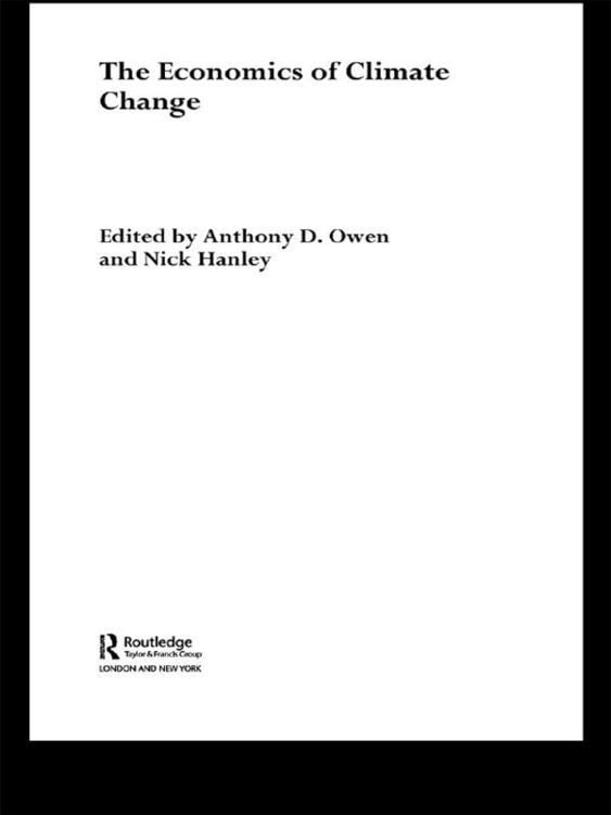 Produktbild: The Economics of Climate Change