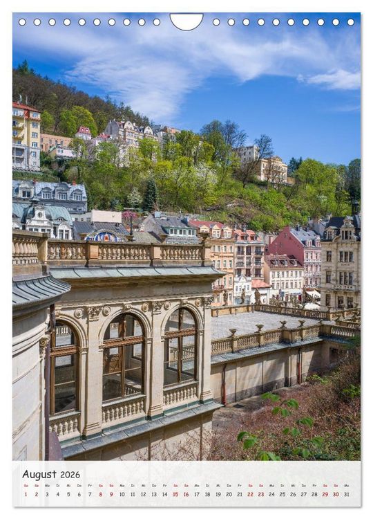 Produktbild: Karlsbad / Karlovy Vary - Heilbad im Westb&ouml;hmischen B&auml;derdreieck (Wandkalender 2026 DIN A4 hoch), CALVENDO Monatskalender