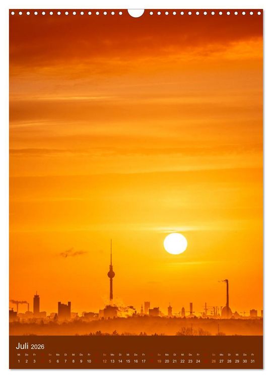 Produktbild: Berliner Fernsehturm - Magische Momente (Wandkalender 2026 DIN A3 hoch), CALVENDO Monatskalender