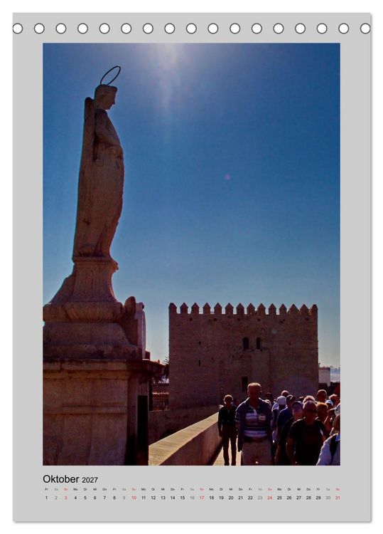 Produktbild: Andalusien - Bekanntes und Unbeachtetes (Tischkalender 2027 DIN A5 hoch), CALVENDO Monatskalender