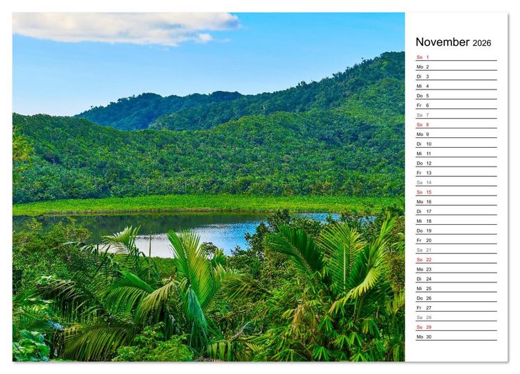 Produktbild: Karibik entdecken - Inseln und Farben der Karibik mit echtem Lebensgef&uuml;hl (Tischkalender 2026 DIN A5 quer), CALVENDO Monatskalender