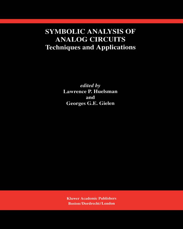 Produktbild: Symbolic Analysis of Analog Circuits: Techniques and Applications