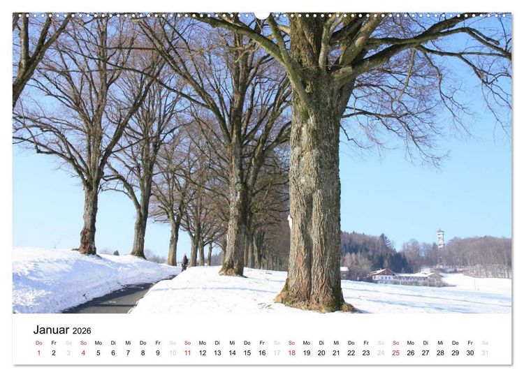 Produktbild: Der Ebersberger Forst und seine Umgebung (hochwertiger Premium Wandkalender 2026 DIN A2 quer), Kunstdruck in Hochglanz