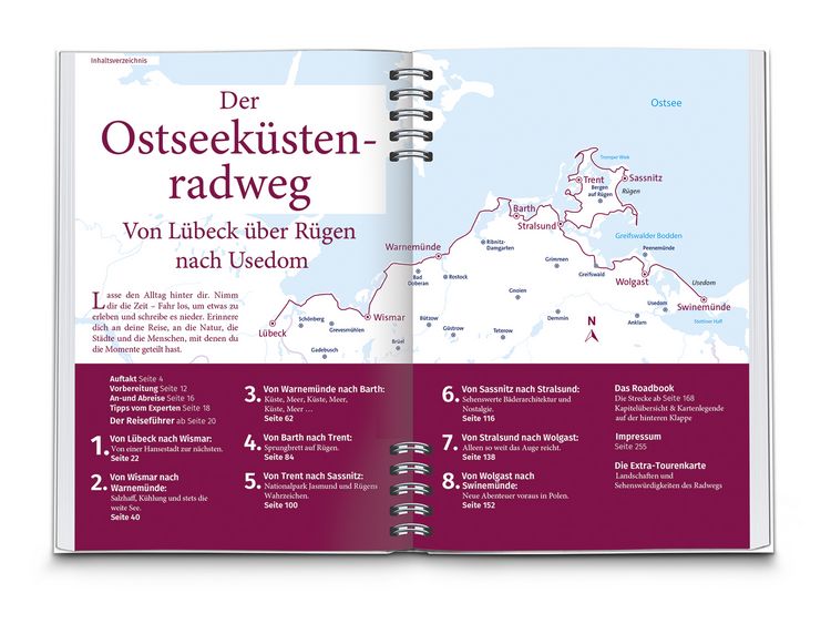 Produktbild: KOMPASS Radreiseführer Ostseeküstenradweg Mecklenburg-Vorpommern