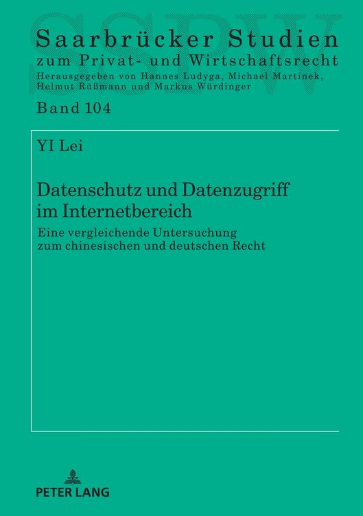Produktbild: Datenschutz und Datenzugriff im Internetbereich