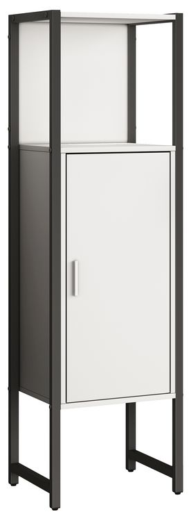 Produktbild: Holz Metall Badm&ouml;bel Midischrank Badschrank Edino