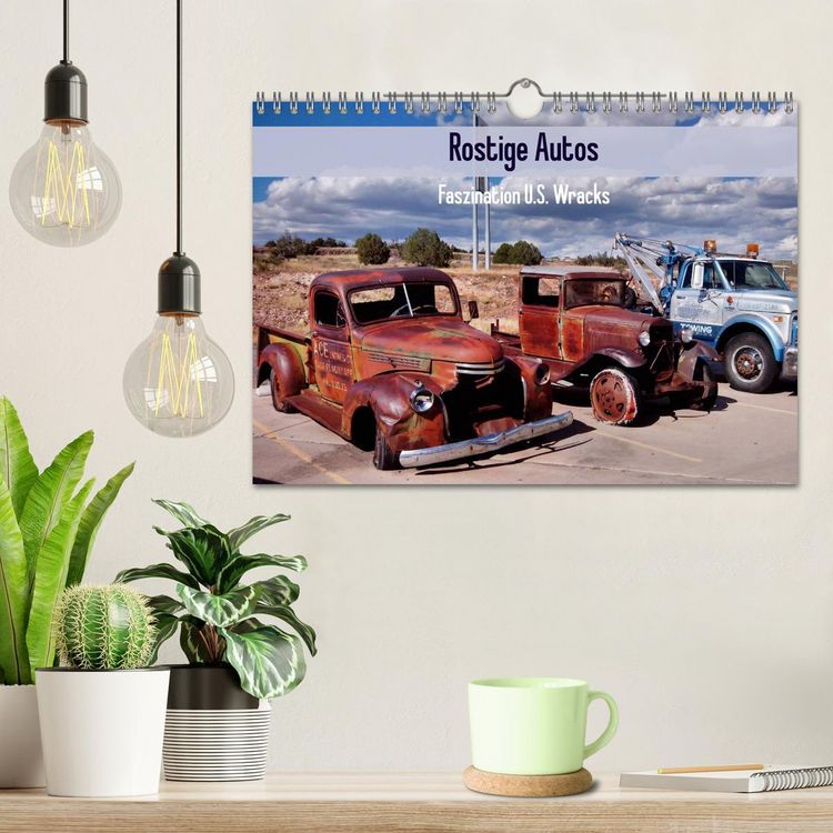 Produktbild: Rostige Autos. Faszination U.S. Wracks (Wandkalender 2026 DIN A4 quer), CALVENDO Monatskalender