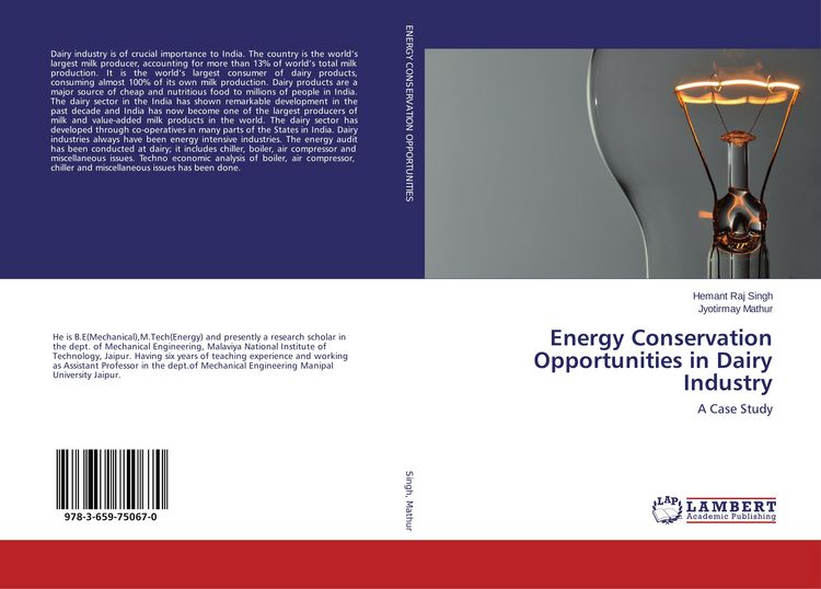 Produktbild: Energy Conservation Opportunities in Dairy Industry