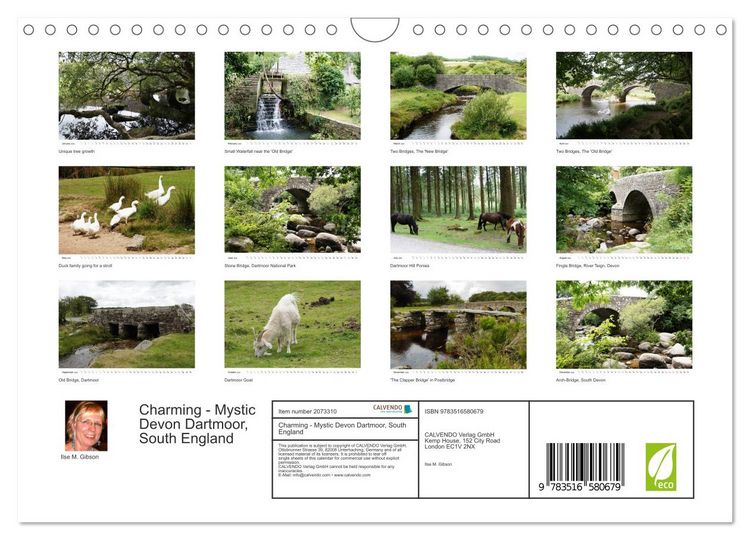 Produktbild: Charming - Mystic Devon Dartmoor, South England (Wall Calendar 2026 DIN A4 landscape), CALVENDO 12 Month Wall Calendar