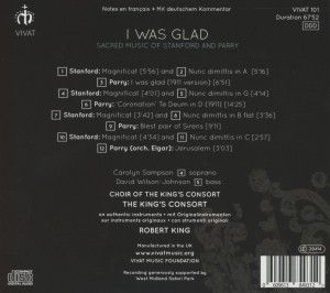 Produktbild: I was glad - geistl.Werke von Stanford u.Parry