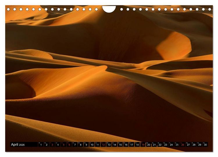 Produktbild: Rub al Khali - die gr&ouml;sste Sandw&uuml;ste der Erde (Wandkalender 2026 DIN A4 quer), CALVENDO Monatskalender