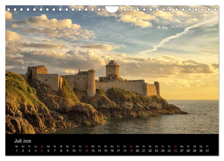 Produktbild: Bretagne entlang der K&uuml;ste (Wandkalender 2026 DIN A4 quer), CALVENDO Monatskalender