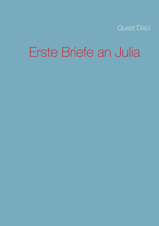 Produktbild: Erste Briefe an Julia