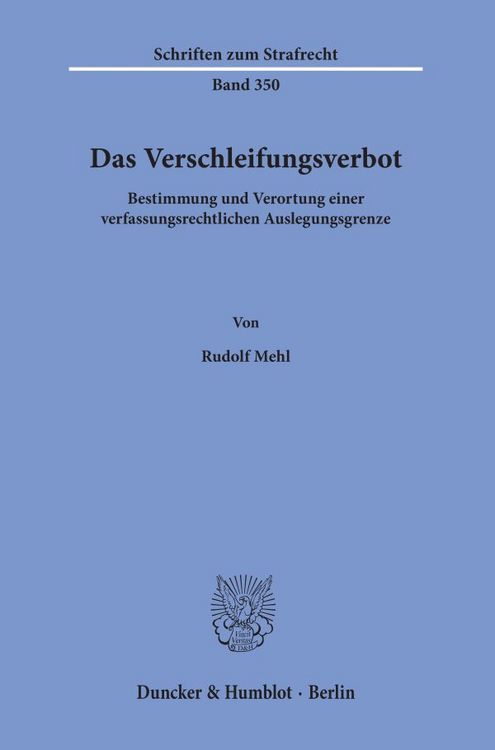 Produktbild: Das Verschleifungsverbot.