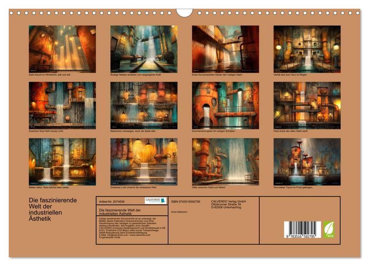 Produktbild: Die faszinierende Welt der industriellen &Auml;sthetik (Wandkalender 2026 DIN A3 quer), CALVENDO Monatskalender