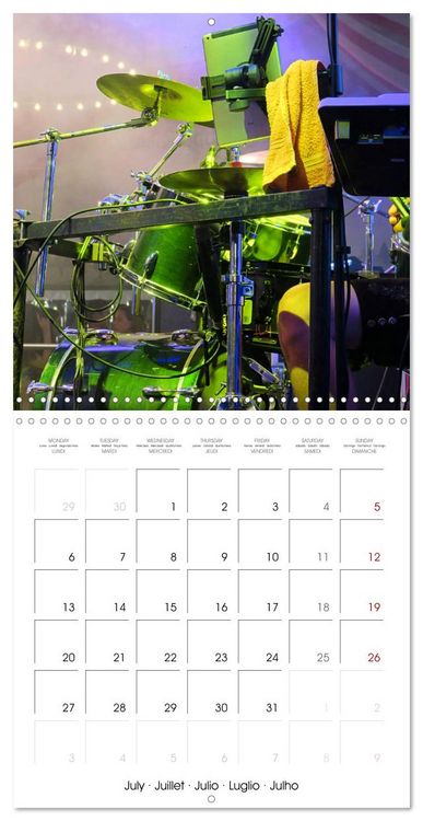 Produktbild: Drummer Action (Wall Calendar 2026 12 &times; 12 Inch) CALVENDO 12 Month Wall Calendar