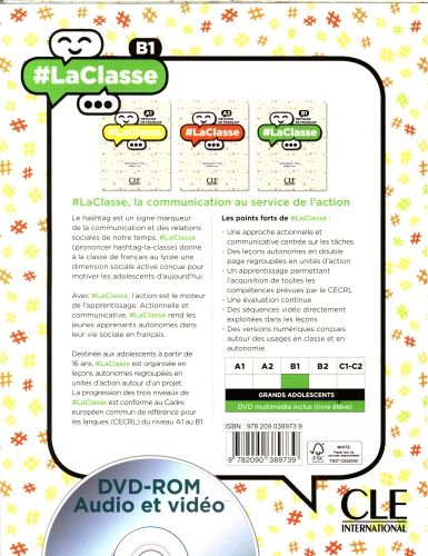 Produktbild: #LaClasse - Niveau B1 - Livre de l'eleve + DVD