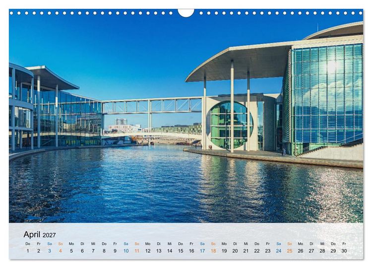 Produktbild: Berliner Wasserwege &ndash; Die Spree und ihre Kan&auml;le (Wandkalender 2027 DIN A3 quer), CALVENDO Monatskalender