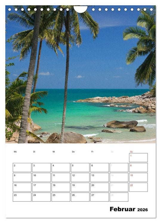 Produktbild: THAILAND - Mein Urlaubsplaner (Wandkalender 2026 DIN A4 hoch), CALVENDO Monatskalender