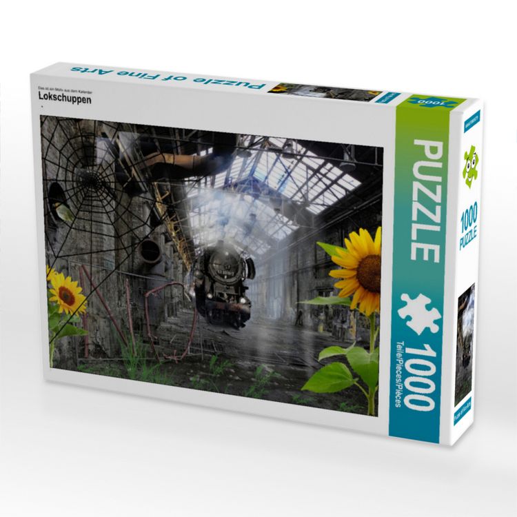 Produktbild: CALVENDO Puzzle Lokschuppen | 1000 Teile Lege-Gr&ouml;&szlig;e 64x48cm Foto-Puzzle f&uuml;r gl&uuml;ckliche Stunden