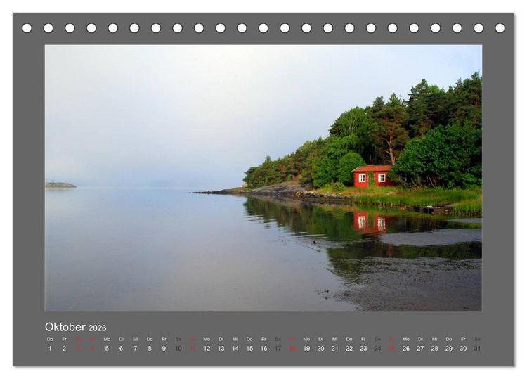 Produktbild: SKANDINAVIEN (Tischkalender 2026 DIN A5 quer), CALVENDO Monatskalender