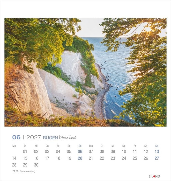 Produktbild: R&uuml;gen Postkartenkalender 2027 - Meine Insel