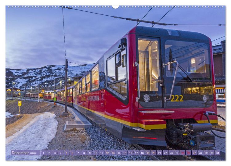 Produktbild: Im Zug durch Schweizer Berge (hochwertiger Premium Wandkalender 2026 DIN A2 quer), Kunstdruck in Hochglanz