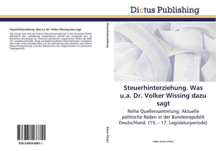 Produktbild: Steuerhinterziehung. Was u.a. Dr. Volker Wissing dazu sagt