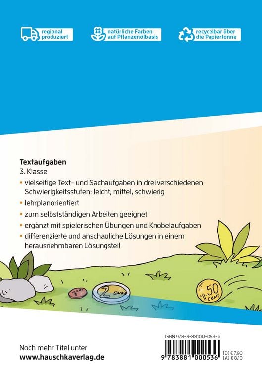 Produktbild: Mathe 3. Klasse &Uuml;bungsheft - Textaufgaben