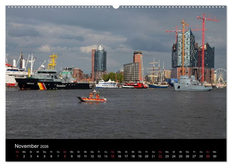 Produktbild: Auslaufparade des Hamburger Hafengeburtstages (Wandkalender 2026 DIN A2 quer), CALVENDO Monatskalender