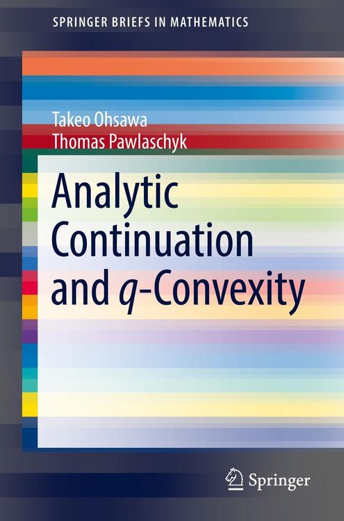 Produktbild: Analytic Continuation and q-Convexity