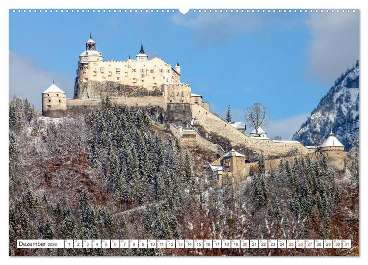 Produktbild: Die Festung Hohenwerfen (Wandkalender 2026 DIN A2 quer), CALVENDO Monatskalender