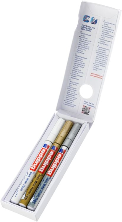 Produktbild: edding 780 Glanzlackmarker 3er Set metallic