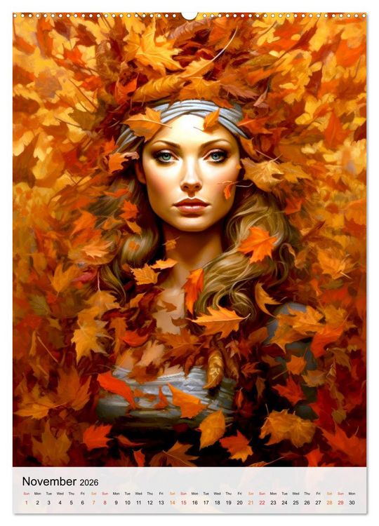 Produktbild: Flourishing Femmes (High Quality Premium Wall Calendar 2026 DIN A2 portrait),CALVENDO 12 Month Wall Calendar