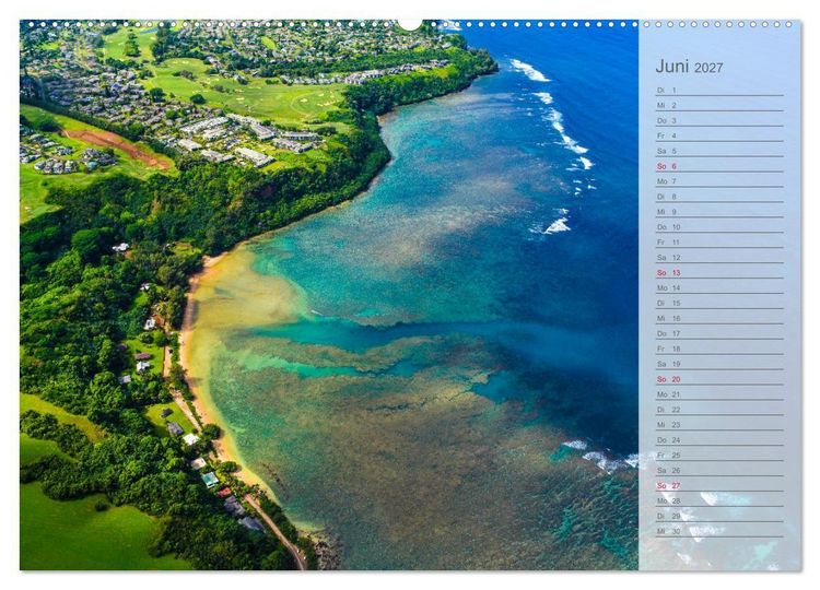 Produktbild: Malerisches Hawaii (Wandkalender 2027 DIN A2 quer), CALVENDO Monatskalender
